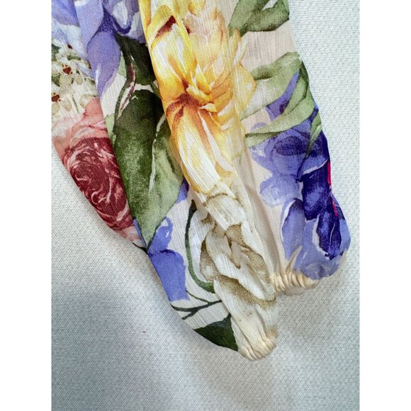 NWT Rachel Zoe Floral Sheer Long Sleeve Blouse w/ Inner Womens S Multicolor - Picture 7 of 15